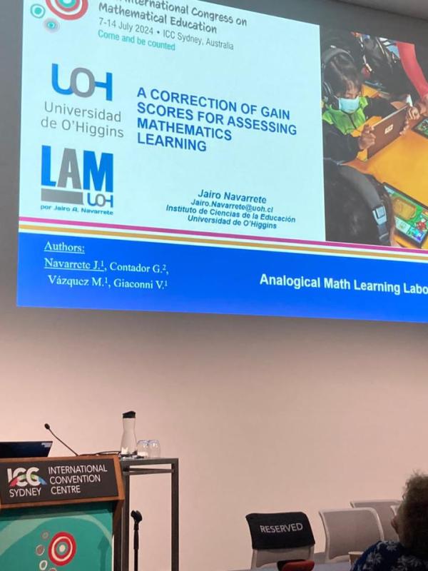 Nuestro director, el dr. Jairo Navarrete, comparte su experiencia en el International Congress on Mathematical Education en Sydney,&nbsp;Australia.